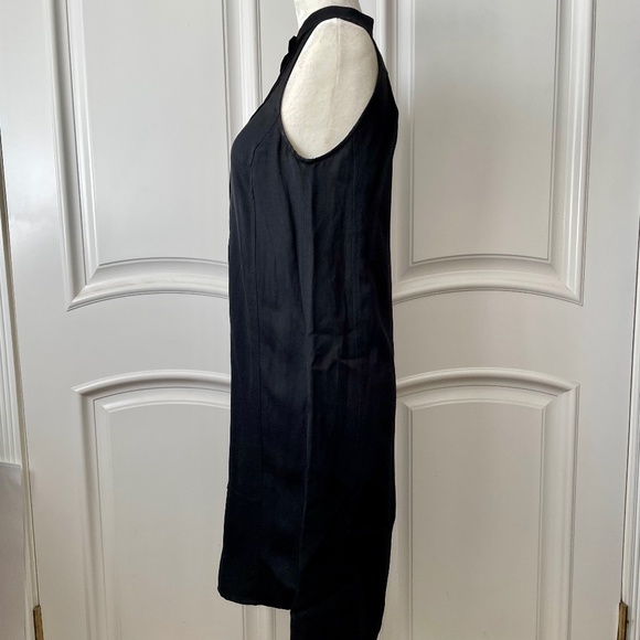 ATM ANTHONY THOMAS MELILLO SLEEVELESS TUXEDO DRESS BLACK - Picture 4 of 7